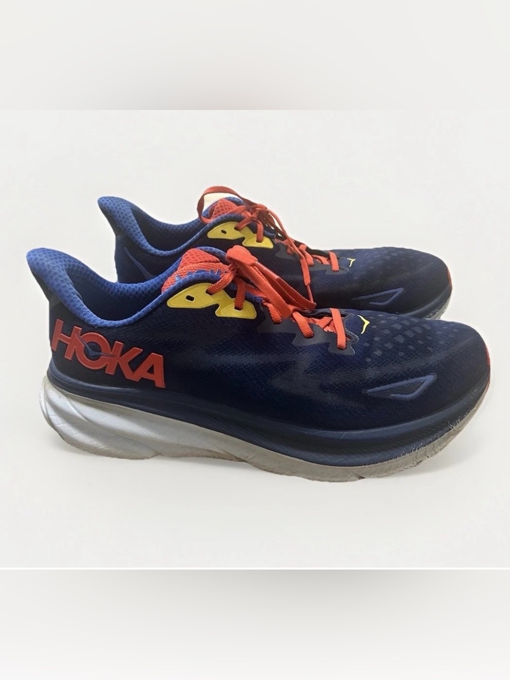 Hoka One One Clifton 9 Sneakers Men Sz 11 2E Wide Dazzling Blue Road Running